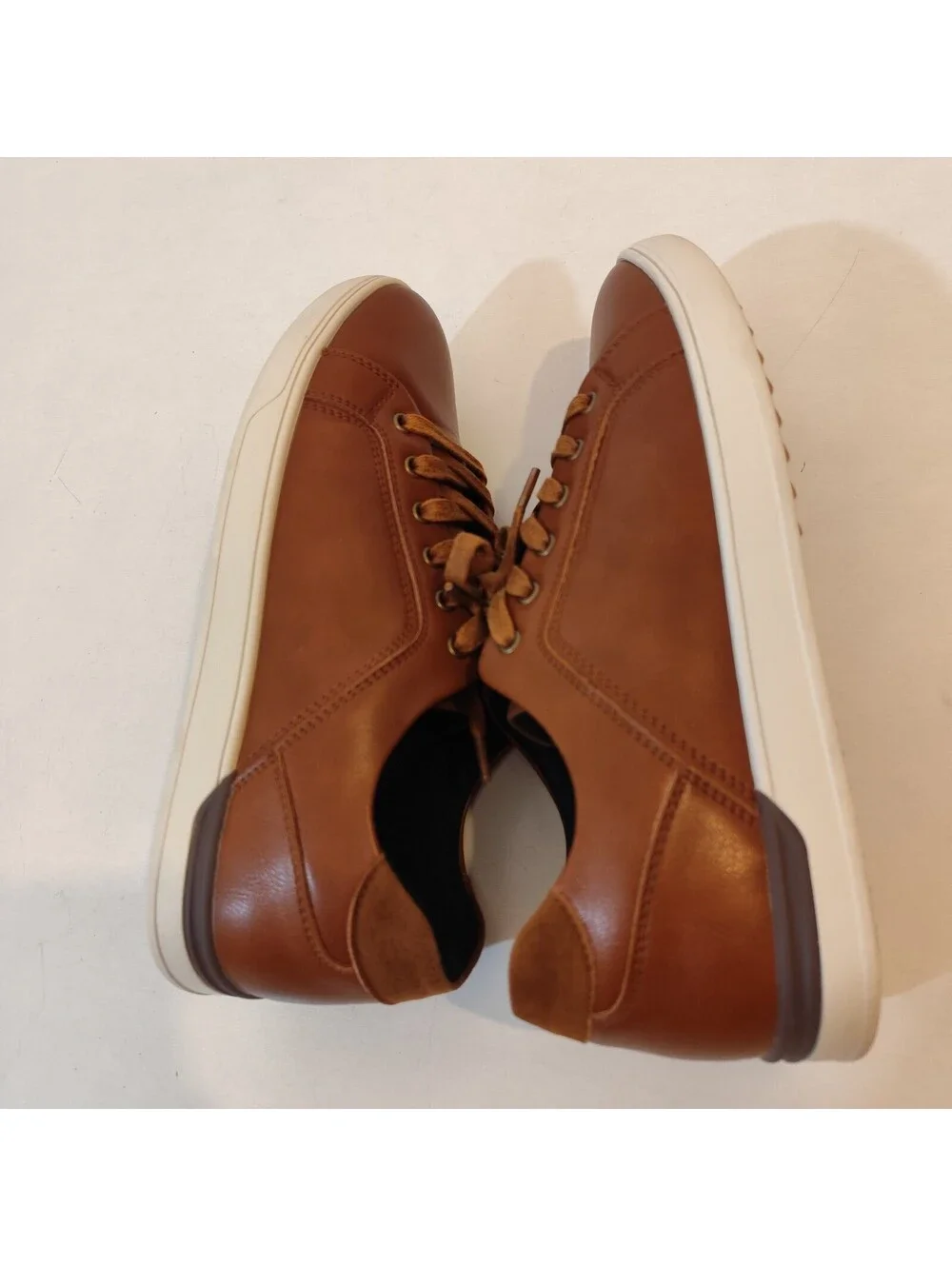 Bruno Marc Casual Dress Sneakers Men's Lace Up Shoes Brown Size 9